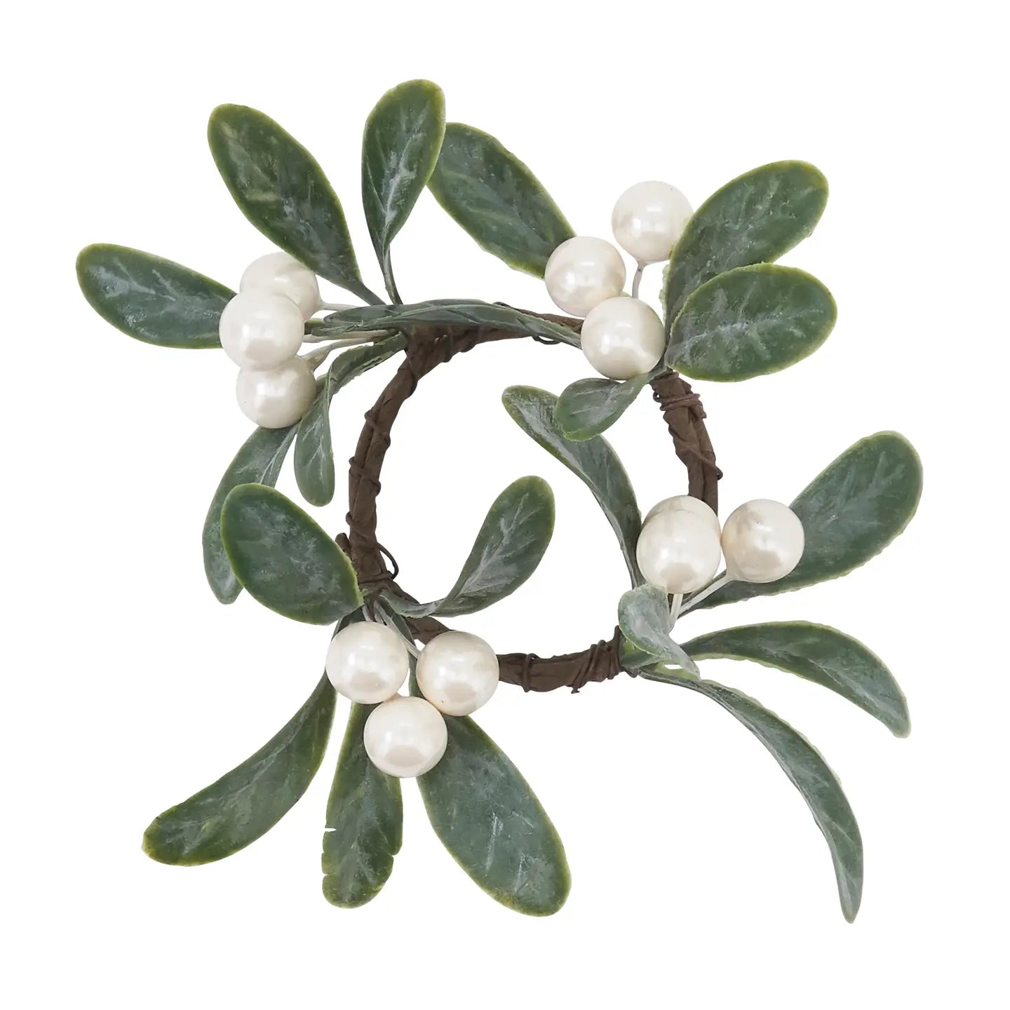 Mistletoe Napkin Ring Set