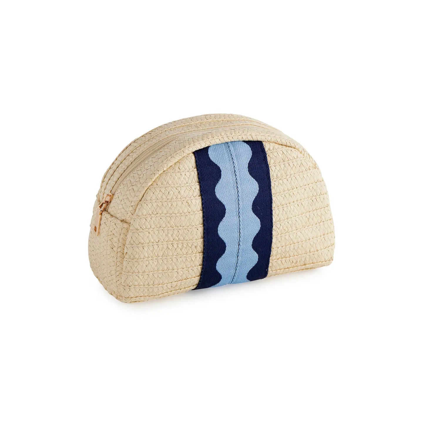 Blue Ricrac Pouch