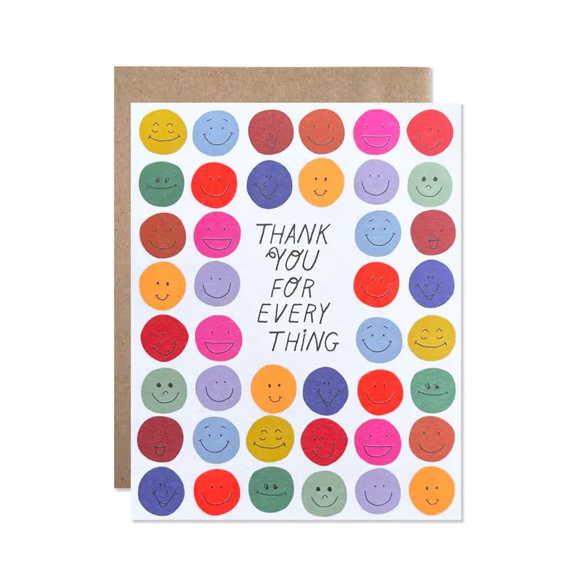 Thank you for Everything Greeting Card