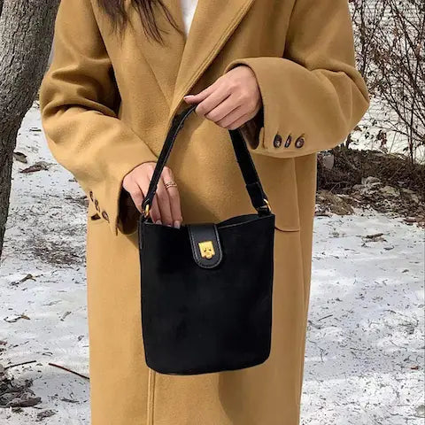 Top Handle Crossbody Bag- Black