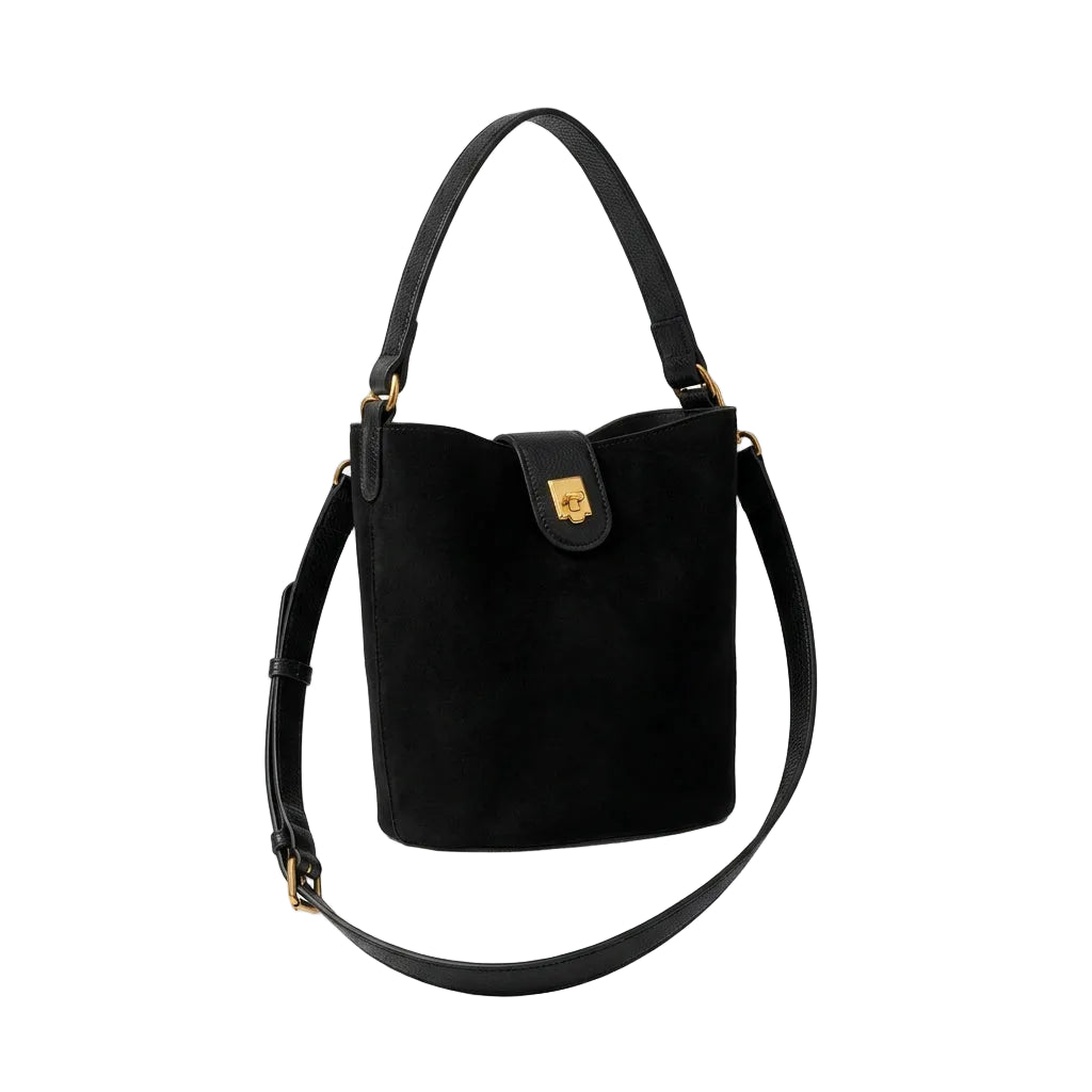 Top Handle Crossbody Bag- Black