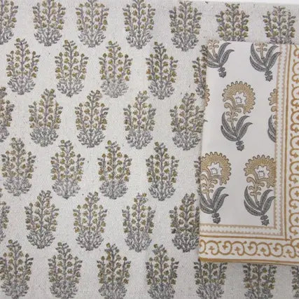 Set of 4 Placemats- Bouquet Mustard