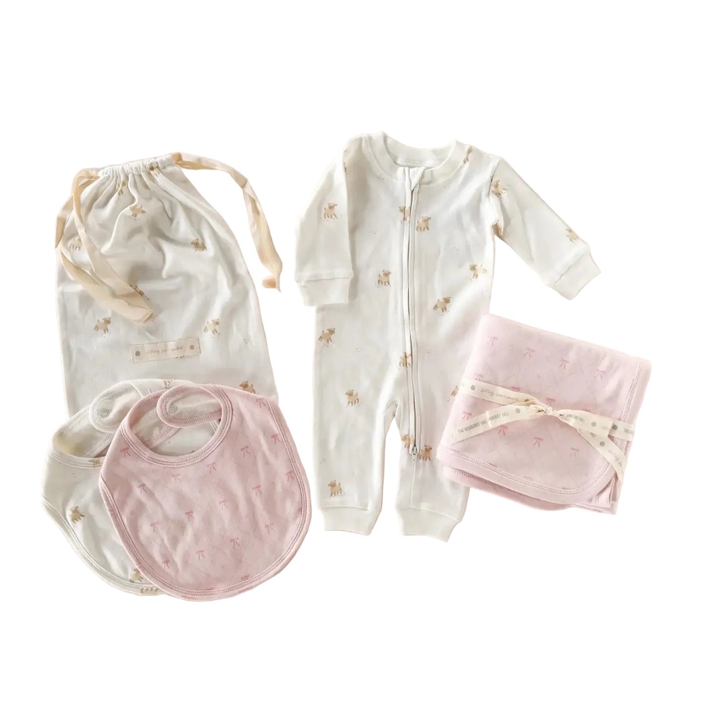 Organic Cotton Welcome Home Layette Set - LIttle Lamb