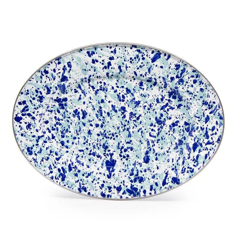 Enamel Oval Platter - Ocean
