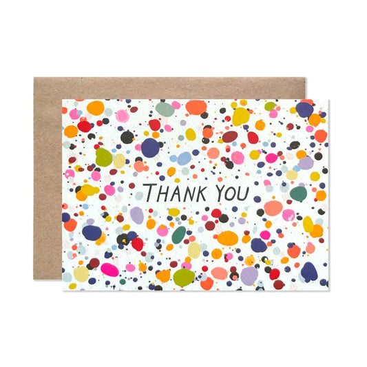 Thank you Splatter Greeting Cards
