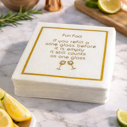Fun Fact Cocktail Napkins