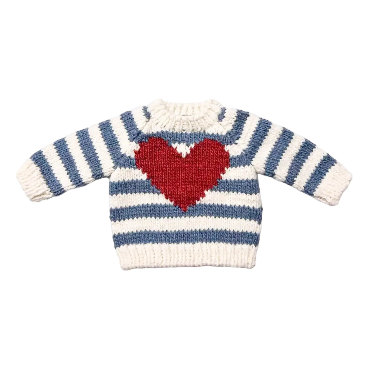 Stripe Heart Sweater