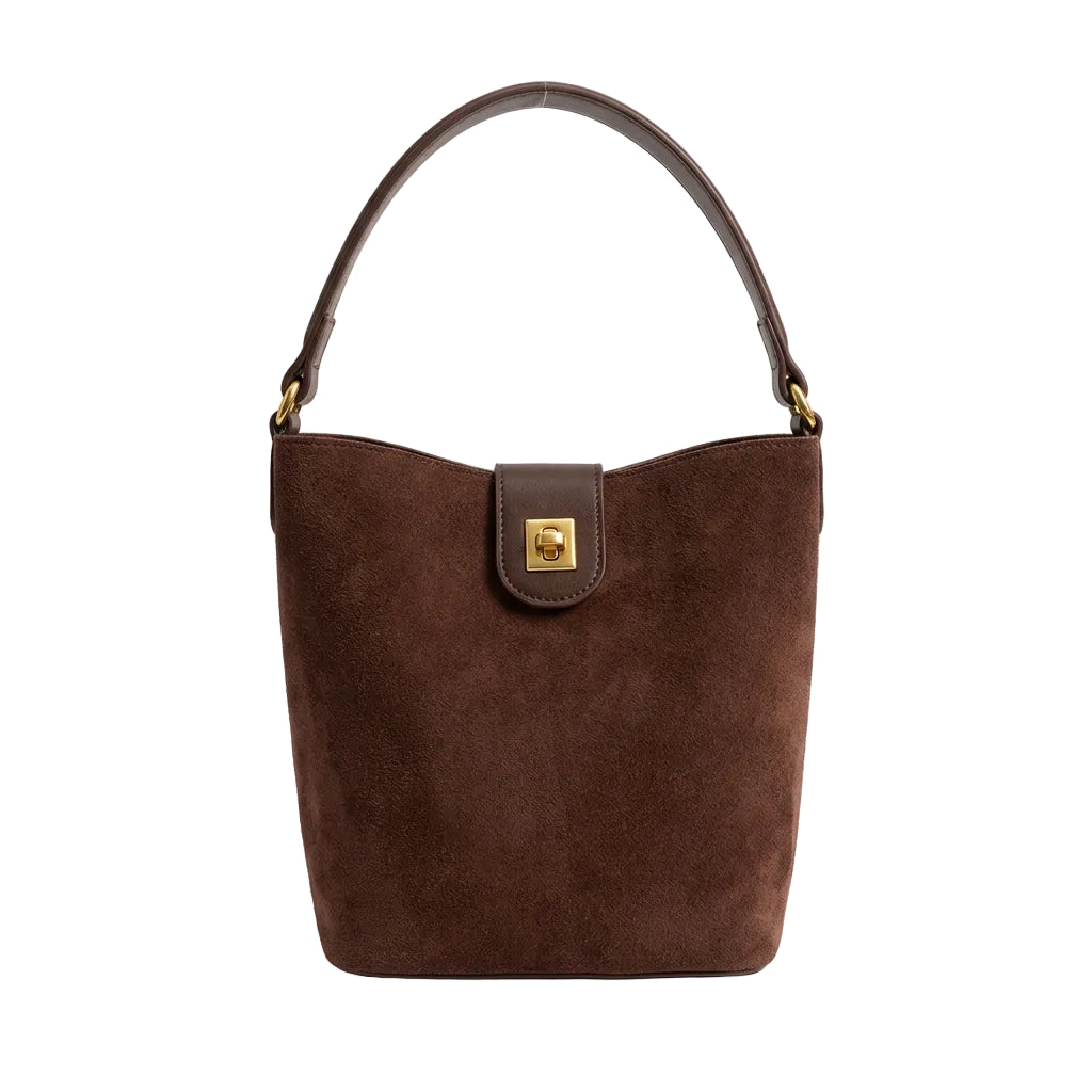 Top Handle Crossbody Bag- Coffee