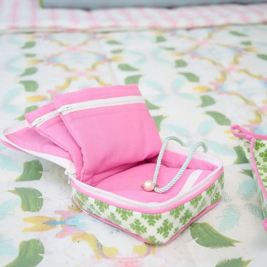 Brushstrokes Green Jewelry Case