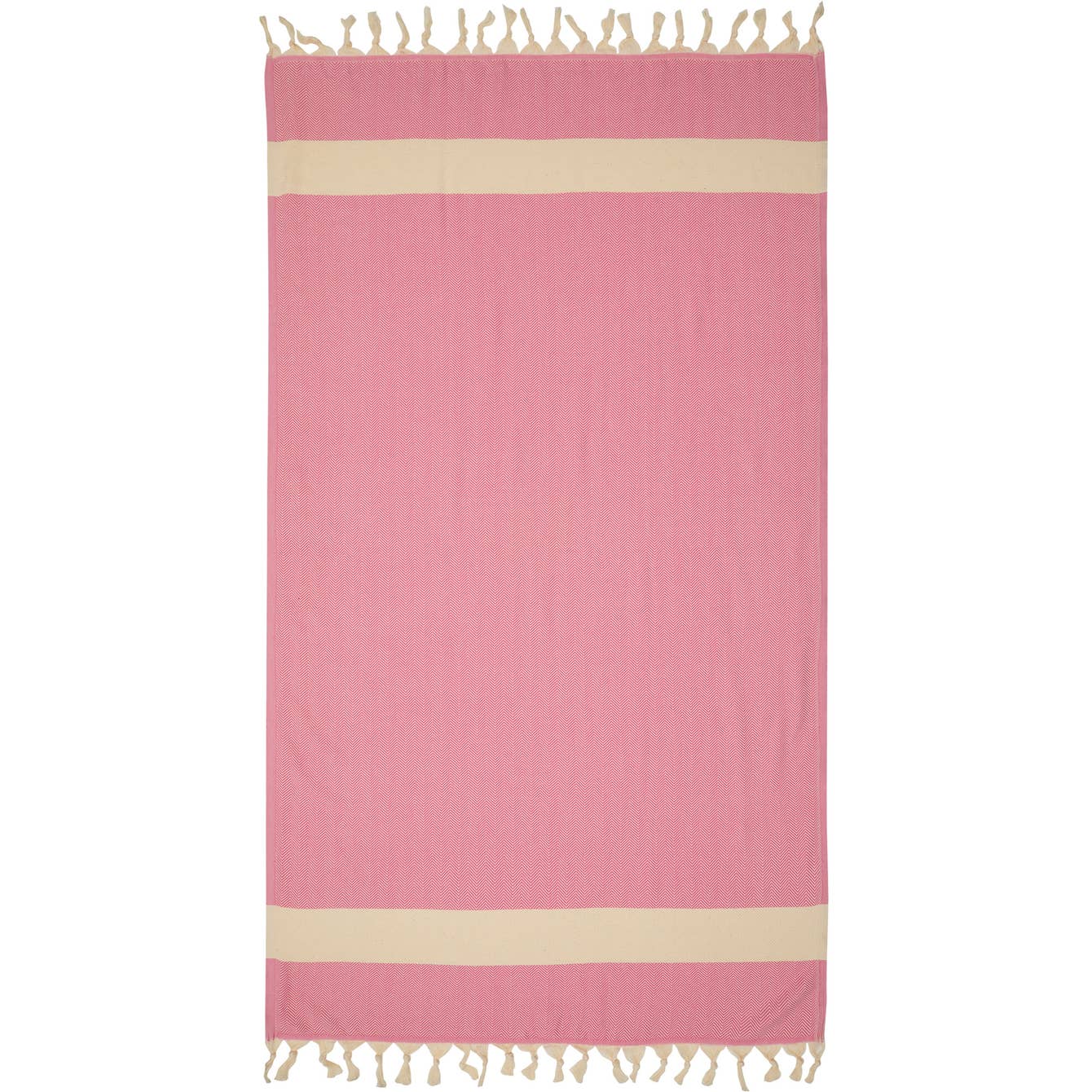 Pink Herringbone Fouta Towel