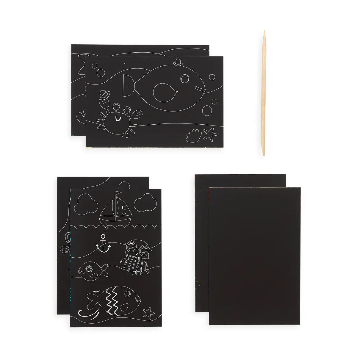 Scratch and Scribble Mini Kit- Friendly Fish