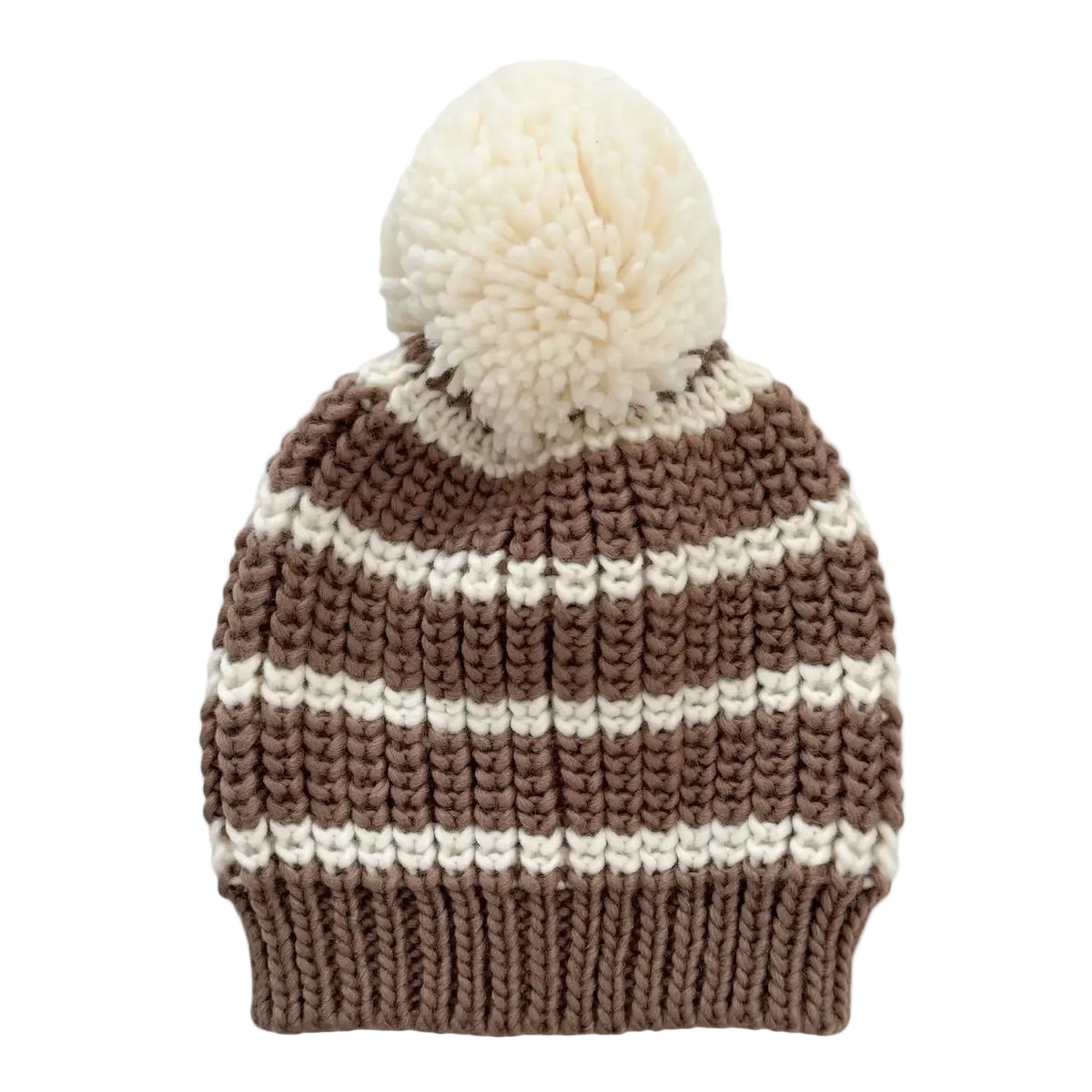 Brown Striped Hat
