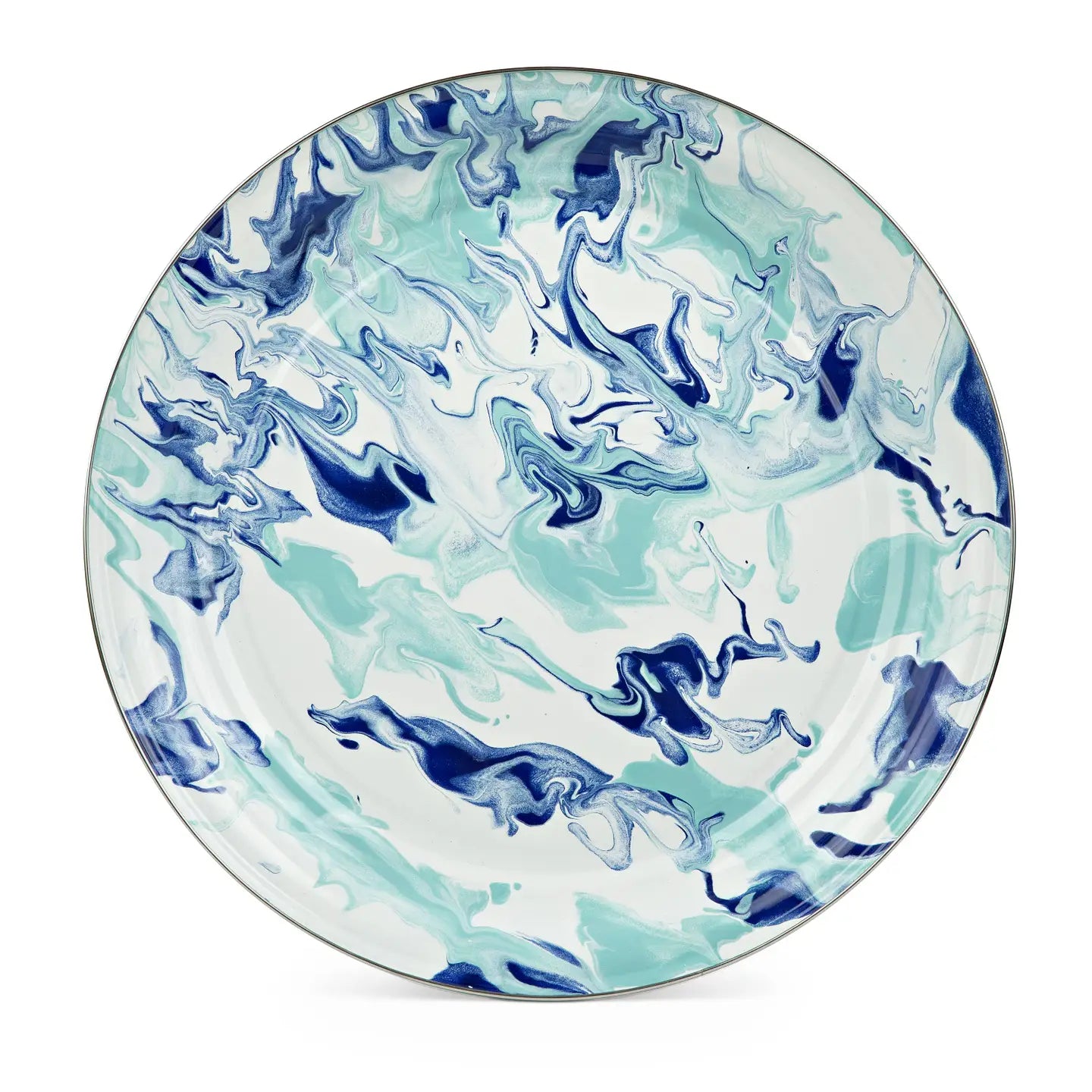Large Enamel Tray – Lagoon