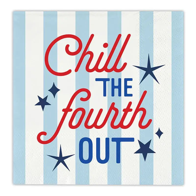 Chill the Fourth Out Cocktail Napkin