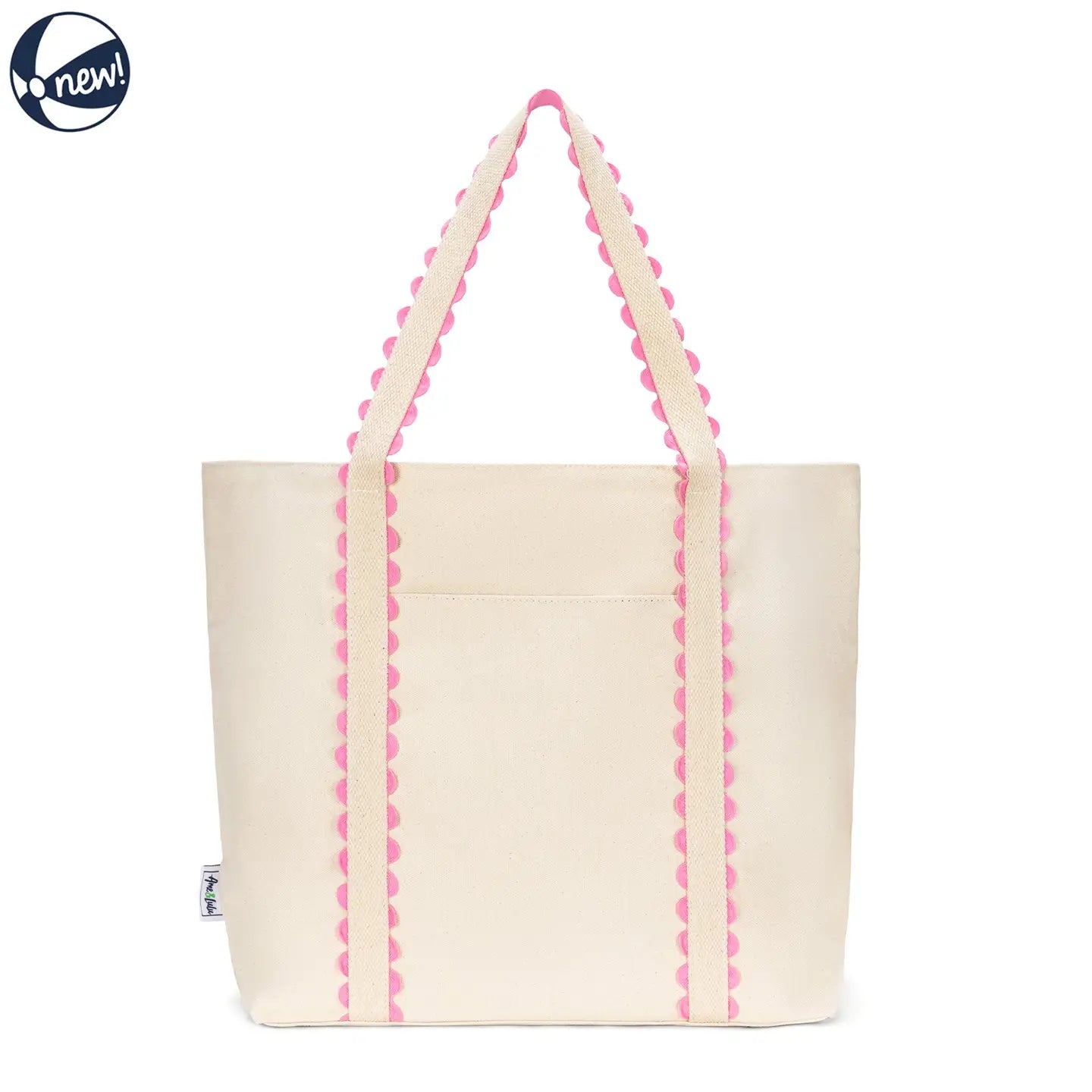 Pink Scalloped Tote