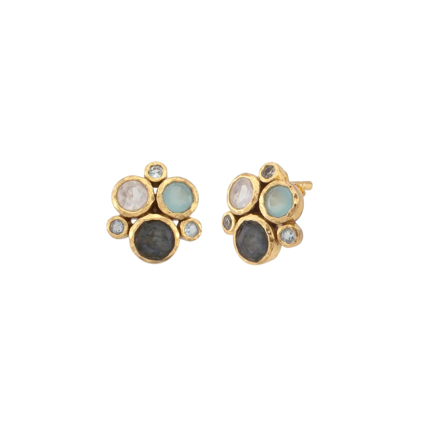 Multi Semi Precious Stone Earrings