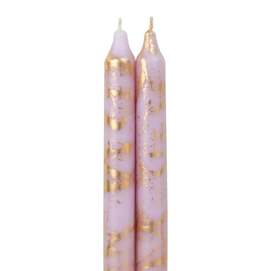 Petal with Gold Taper Candles