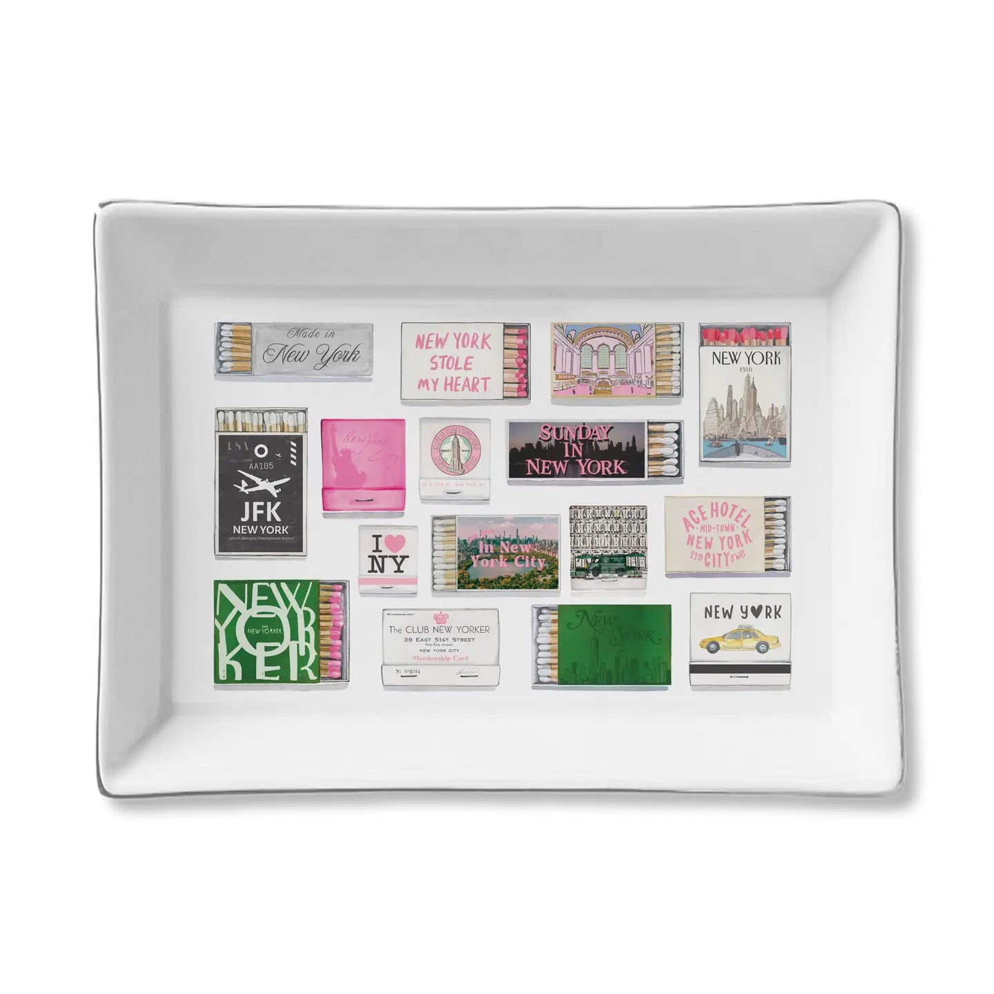 NYC Matchboxes Ceramic Tray