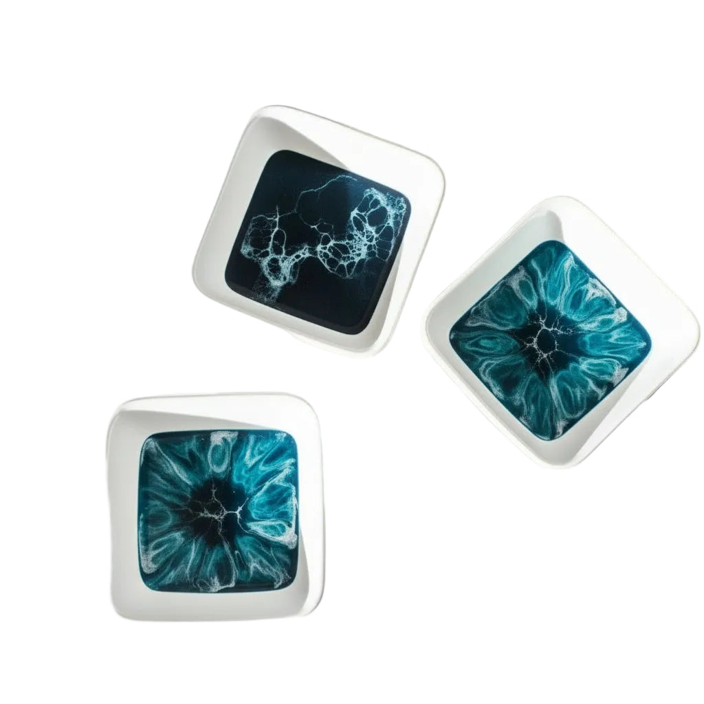 Small Ceramic Dish - Navy Resin