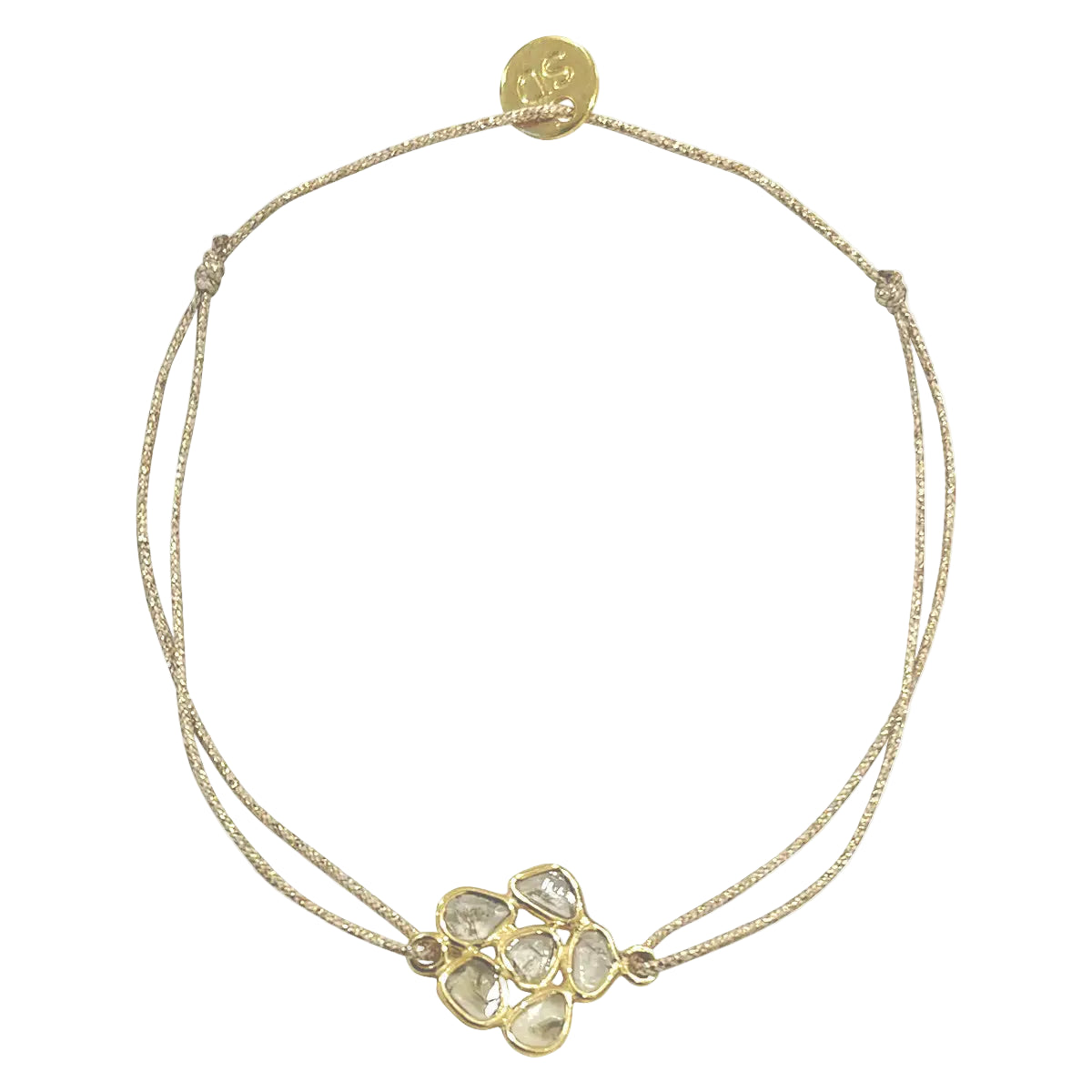 Polki Diamond Flower Bracelet