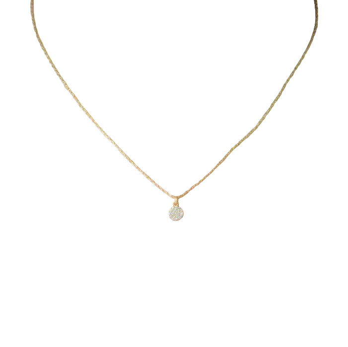 Gold Disc Necklace
