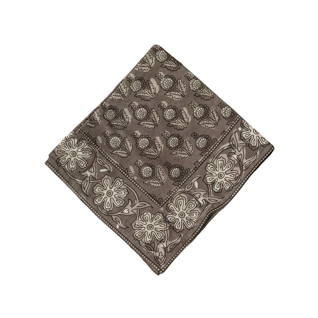 Truffle Block Printed Napkins- Set of 4