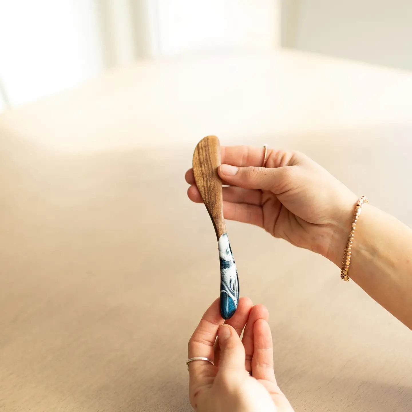 Acacia Cheese Spreader- Navy
