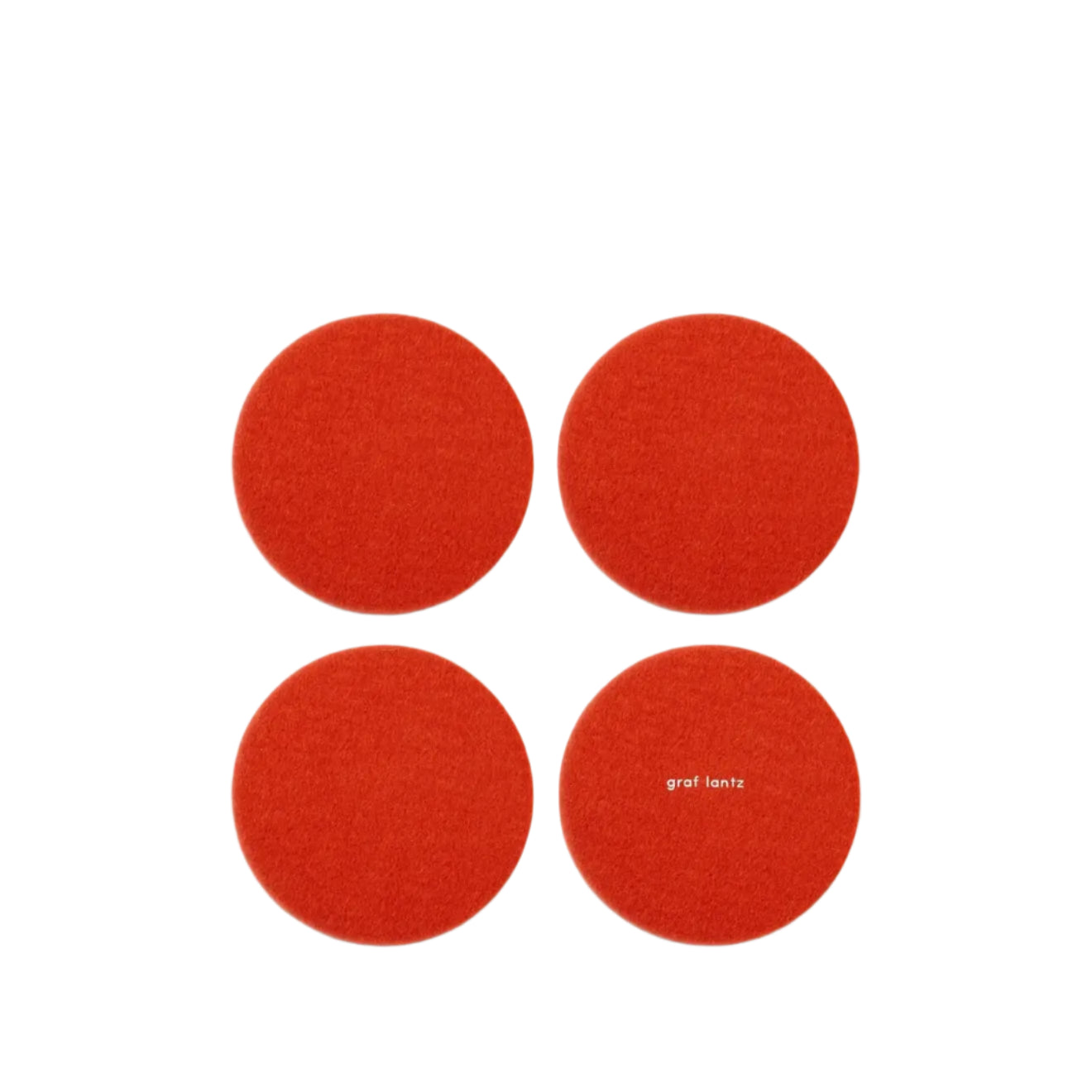 Round Felt Coasters – Orange