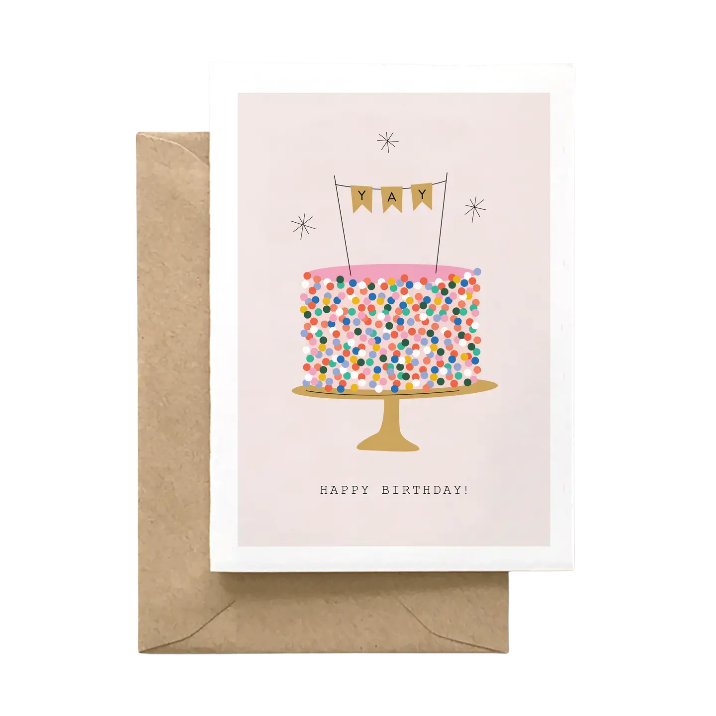 Happy Birthday Sprinkle Cake Card