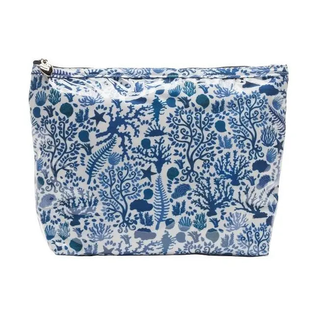 Medium Cosmetic Bag- Seashells