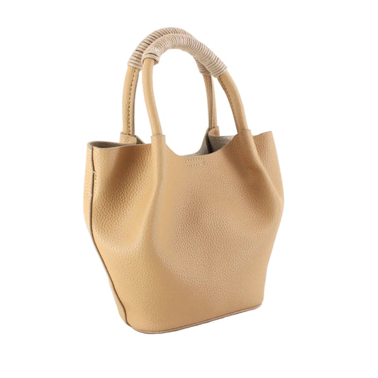 Small Crossbody Tote- Tan