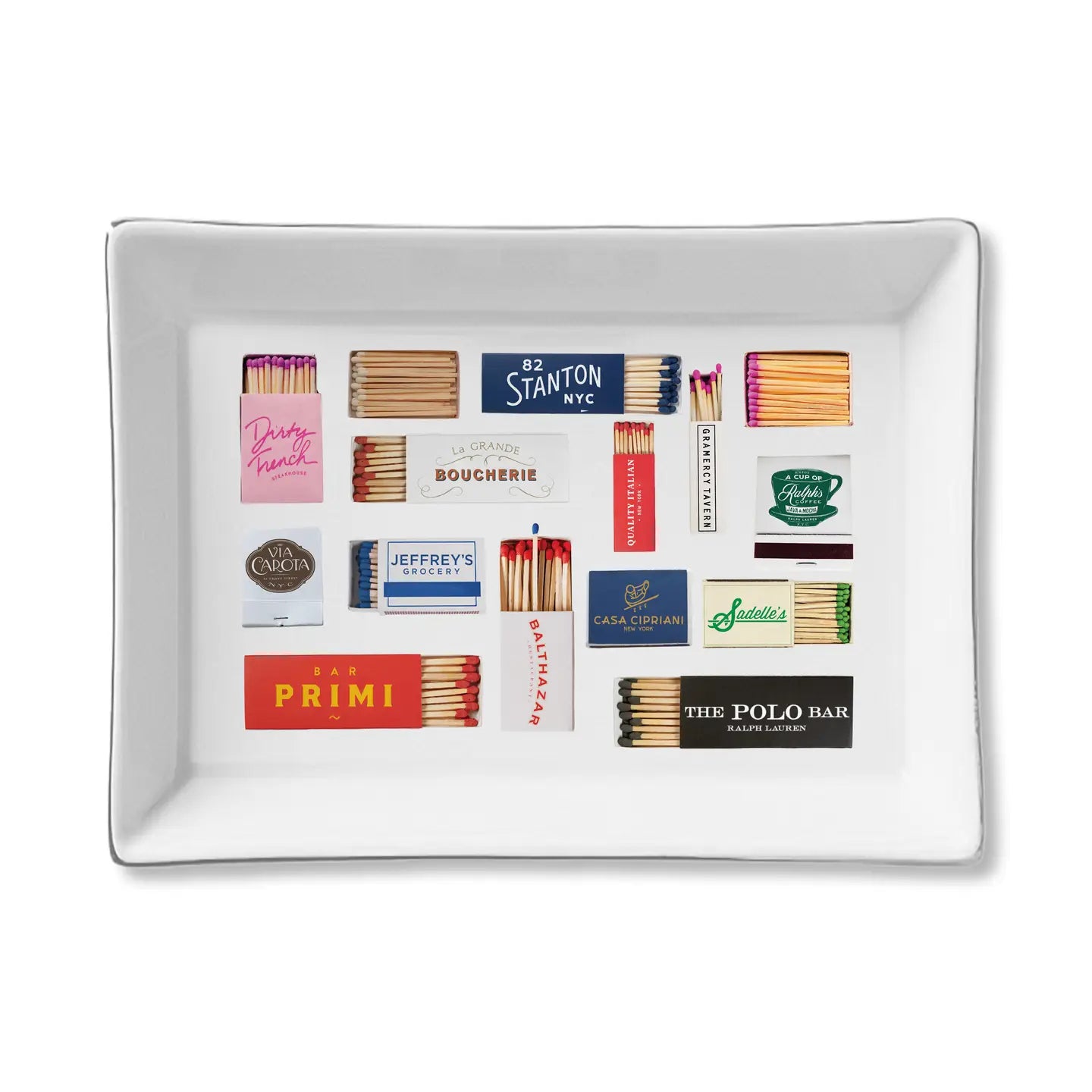 NY Restaurants Ceramic Tray