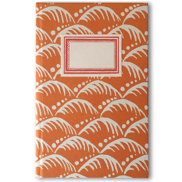 Hardback Notebook Wave Blood Orange (Lined)
