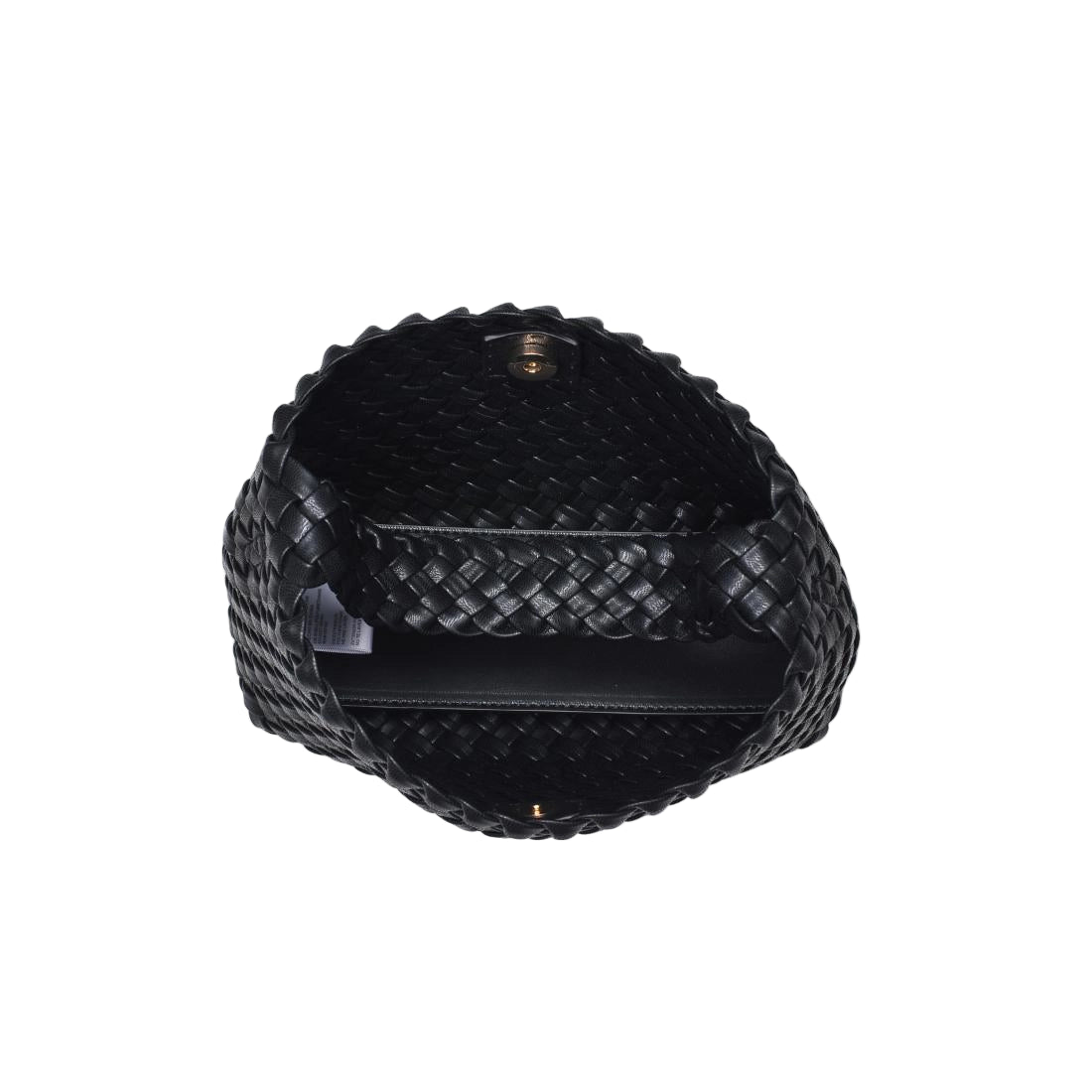 Black Woven Crossbody Bag