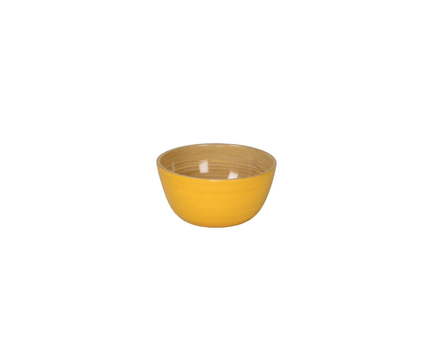 Mini Bamboo Bowl- Yellow