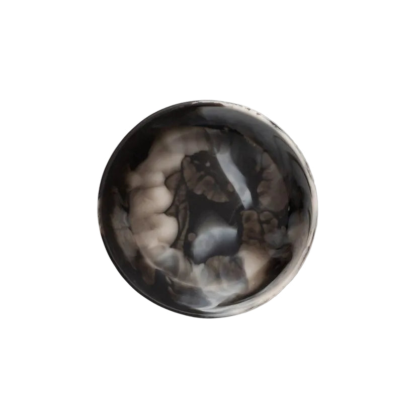 Small Black Swirled Resin Bowl