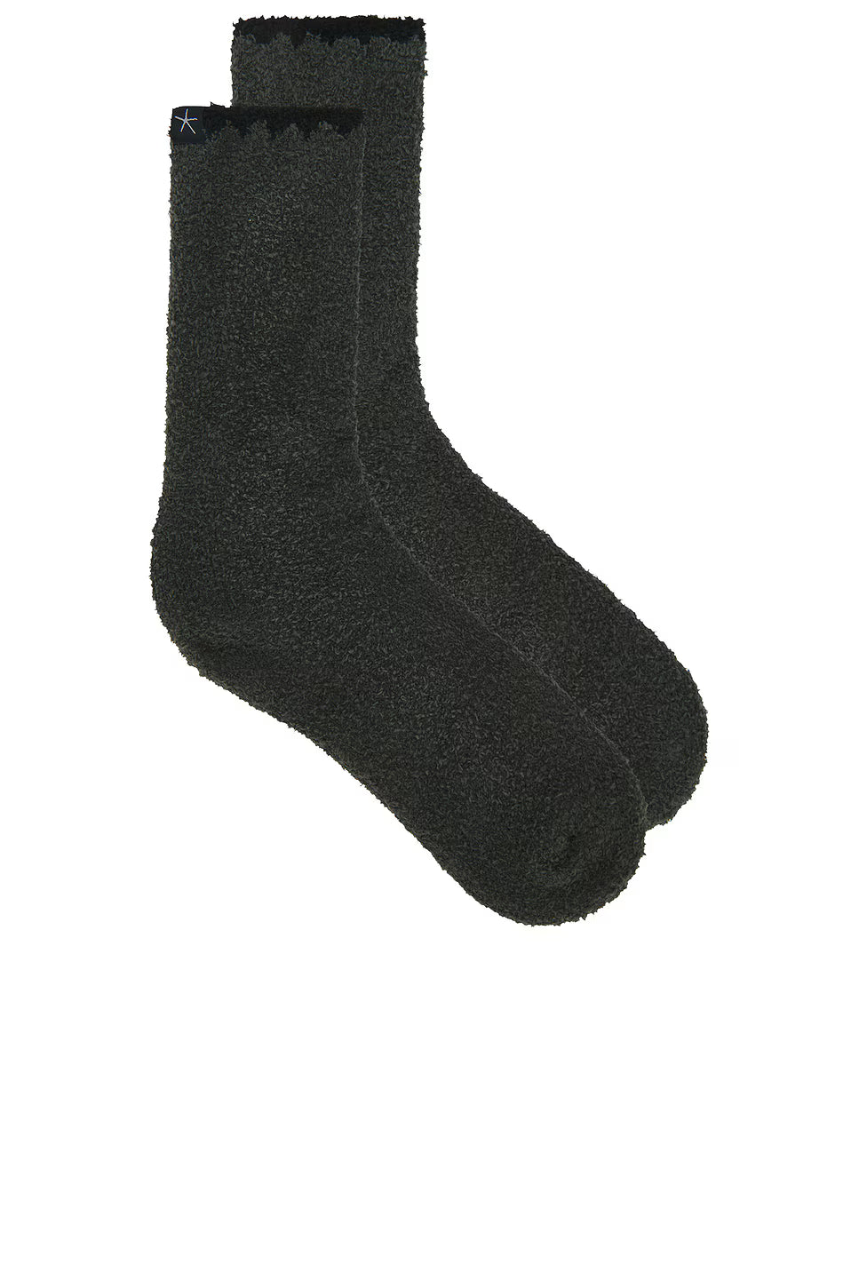 Blanket Stitch Socks- Dark Moss