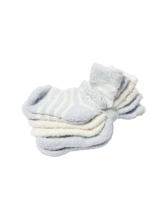 Infant Sock Set-Blue/Pearl