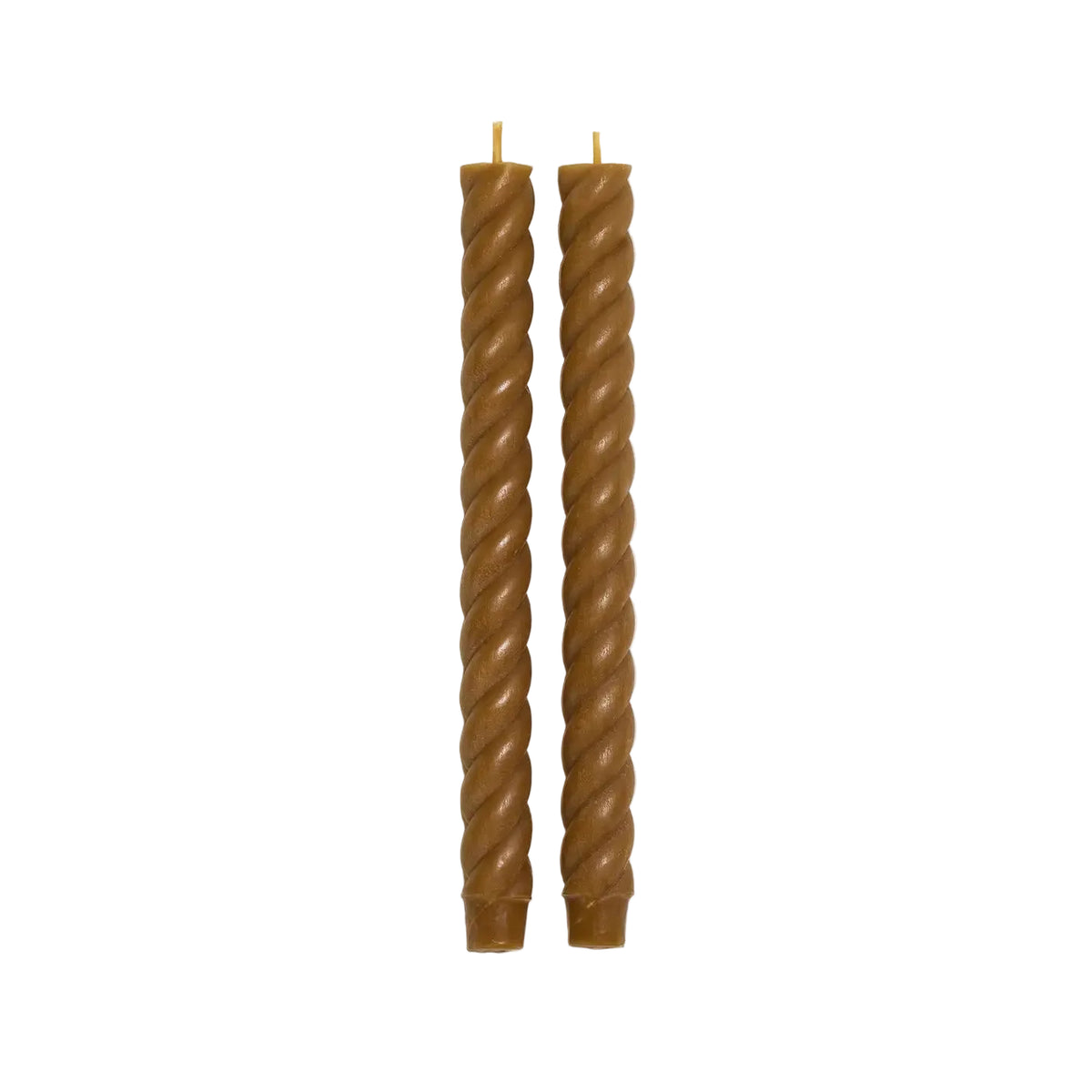 Rope Taper Candles - Burnt Amber