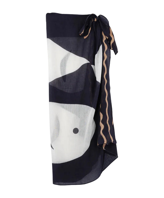 Catch of the Day Sarong- Black