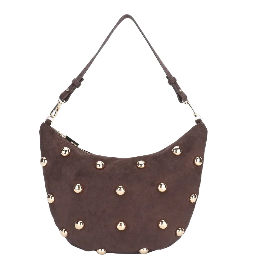 Studded Purse- Chocolate