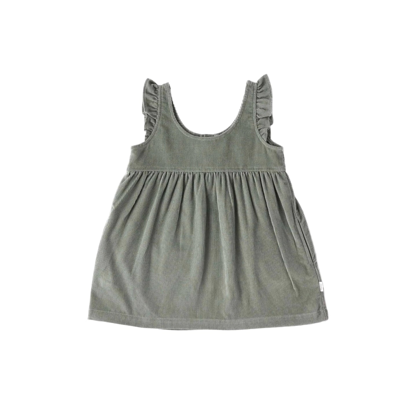 Corduroy Dress- Sage