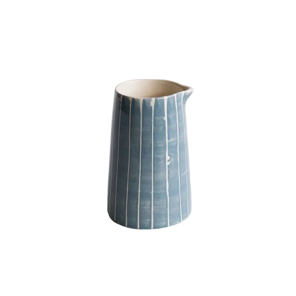Stripe Creamer - Dove Grey
