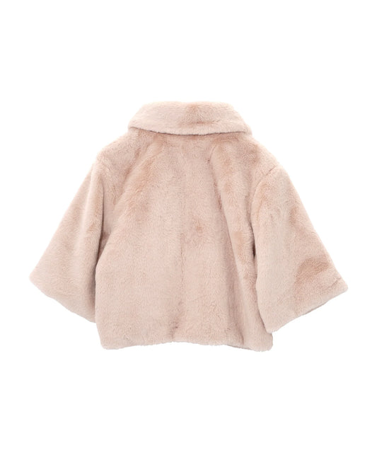 Faux Fur Jacket - Taupe
