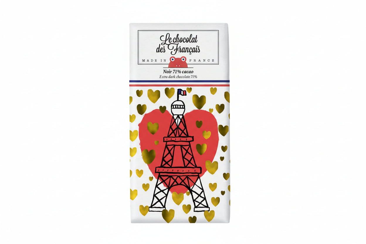 Eiffel Tower Chocolate Bar (Extra Dark Chocolate)