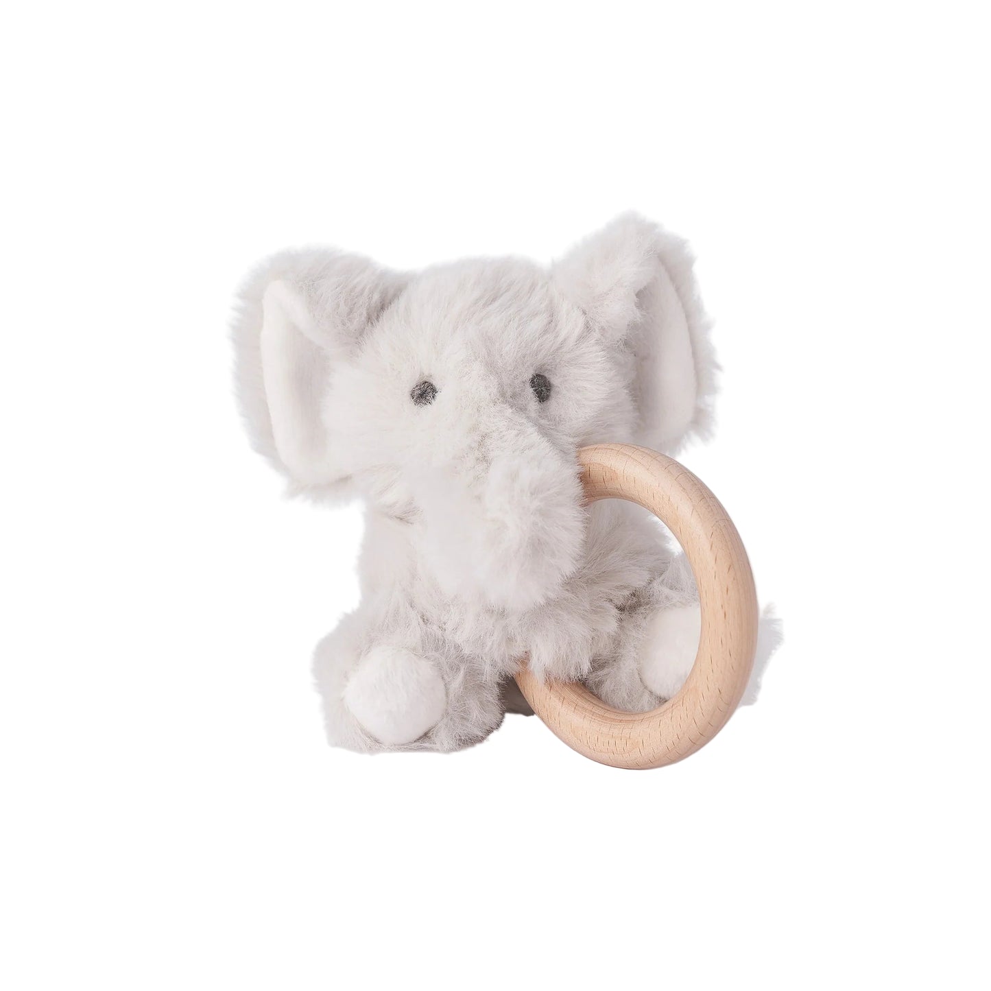 Plush Elephant Ring Rattle