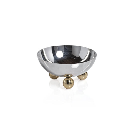 Condiment Bowl Footed- Silver