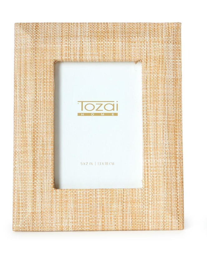 Grasscloth Frame Natural- 5x7