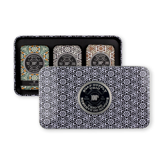 Gray Mosaic Soap Trio