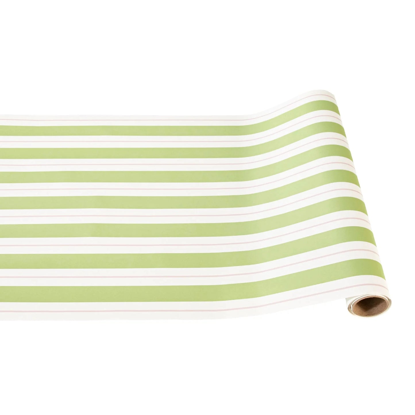 Green and Pink Stripe Paper Runner